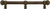 Juliane Grace 12'' cc with 5/8'' reeded center long pull & center brace small finial with clear Swarovski crystals in Antique Brass. 5707R-3C