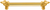 Charlemagne 6'' cc with 5/8'' smooth center long pull with large Fleur De Lys 5710-8