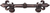 Charlemagne 3'' cc pull with large Fleur De Lys 598-22