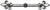 Charlemagne 4'' cc pull with large Fleur De Lys in Chalice. 599-9
