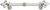 Charlemagne 5'' cc pull with large Fleur De Lys in Satin. 600-11