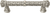 Crowning Glory Queen Anne Carpe Diem 6131-11CAB Satin Queen Anne 4'' cc pull w/ Swarovski Crystals 6131-11CAB