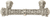 Crowning Glory Queen Elizabeth Carpe Diem 6328-11CAB Satin Queen Elizabeth 3'' cc pull w/ Swarovski Crystals 6328-11CAB