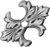 Acanthus medium escutcheon Renaissance style in Satin. 682-11