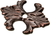 Acanthus small escutcheon Renaissance style 682-22