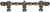 Acanthus 6'' cc with 3/8'' twist bar Romanesque style with center brace 780-3