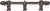 Acanthus 6'' cc with 1/2'' round smooth bar Romanesque style with center brace 780S-22