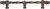 Acanthus 9'' cc with 3/8'' twist bar Romanesque style with center brace 781-22