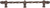 Acanthus 12'' cc with 3/8'' twist bar Romanesque style with center brace 782-22