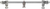 Acanthus 12'' cc with 1/2'' round smooth bar Romanesque style with center brace 782S-9