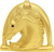 Classic Western Horse in stirrup w/ strap knob left 8002-8