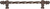 Acanthus 9'' cc with 3/8'' twist bar long pull Romanesque style 822-22
