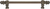 Acanthus 9'' cc with 1/2'' smooth bar long pull Romanesque style in Antique Brass. 822S-3