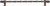 Acanthus 22'' cc with 3/8'' twist bar long pull Romanesque style 825-22