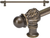 Acanthus 22'' cc with 1/2'' smooth bar long pull Romanesque style in Antique Brass. 825S-3
