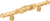 Acanthus 4'' cc large pull Romanesque style in Soft Gold. 826-27