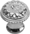Acanthus large knob with flared foot Rosette style in Platinum. 830B-24