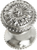 Acanthus small knob with flared foot Rosette style in Platinum. 831B-24