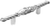 Acanthus 3'' cc pull Romanesque style in Platinum. 832-24