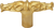 Acanthus leaves large knob Romanesque style 836-8