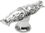 Acanthus leaves large knob with flared foot Romanesque style in Platinum. 836B-24