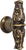 Acanthus leaves large knob with flared foot Romanesque style in Antique Brass. 836B-3