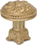 Acanthus & beaded large knob with column base Rosette style in Soft Gold. 851-27