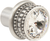 Cache Caché medium round knob with an 18mm Swarovski Clear Crystals 860-11C