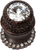 Cache Caché medium round knob with halo platform with 24 Swarovski Clear Crystals 863H-22C