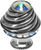 Cache Caché medium round knob with flared foot with 19 rivoli Swarovski Aurore Boreale Crystals 864B-9AB
