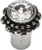 Cache Caché small round knob with a rivoli Swarovski Clear Crystal in Chalice. 865-9C