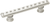 Cache Caché 3'' cc pull with flared feet with center of Swarovski Clear Crystals in Satin. 870B-11C