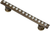 Cache Caché 4'' cc pull with flared feet with center of Swarovski Clear Crystals in Antique Brass. 871B-3C