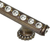 Cache Caché 4'' cc pull with halo platforms with center of Swarovski Clear Crystals 871H-3C