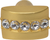 Cache Caché rectangle knob with center of 5 rivoli Swarovski Clear Crystals 872-8C