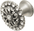 Cache Caché medium round knob with flared foot with Swarovski Clear Crystals in Satin. 873-11C