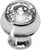 Cache Caché round knob with flared foot with an rivoli Swarovski Clear Crystals in Platinum. 877B-24C