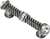 Cache Caché 3'' cc large pull with end & center 7 rivoli Swarovski Clear Crystals in Chalice. 878-9C