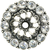 Cache Caché medium escutcheon with 13 rivoli Swarovski Clear Crystals in Chalice. 882-9C