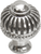 Cricket Cage large round knob with flared foot in Platinum. 953B-24