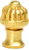 Cricket Cage medium round knob with flared foot in Gilded Mercury. 954B-8