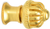 Cricket Cage medium round knob with flared foot in Gilded Mercury. 954B-8