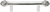 Cricket Cage medium 3'' cc pull in Platinum. 962-24
