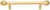 Cricket Cage medium 4'' cc pull in Soft Gold. 963-27