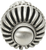 Cricket Cage large round knob with beaded base in Satin. 968-11