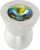 Latitude Cone aluminum knob; 16mm vitrail medium crystals; satin nickel finish CA16VM