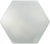 Latitude Hexagon large aluminum knob, satin nickel finish CD-LHA