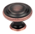 Builder's Choice 1-1/4'' Knob Oil Rubbed Bronze with Highlights 07015-OBH in Oil Rubbed Bronze
