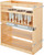 Rev-A-Shelf 10.5 in Base Cabinet Organizer w/ 3 Utensil Bins 449UT-BCSC