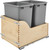 Rev-A-Shelf Double 35 Qrt Pull-Out Waste Container 4WCSC-1835DMND-2